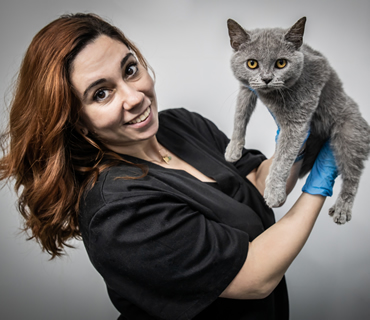 Veterinaria de hospitalización e interna Isabel Nuñez